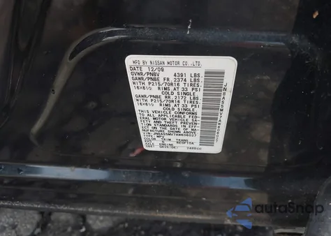 2010 Nissan Rogue S/Sl/Krom z USA, uszkodzony, nr VIN JN8AS5MV7AW606027